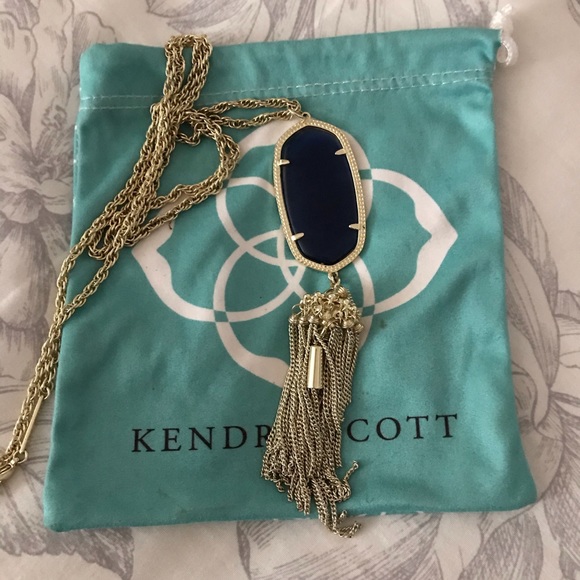 Kendra Scott Accessories - Kendra Scott Rayne Necklace -Navy/Gold